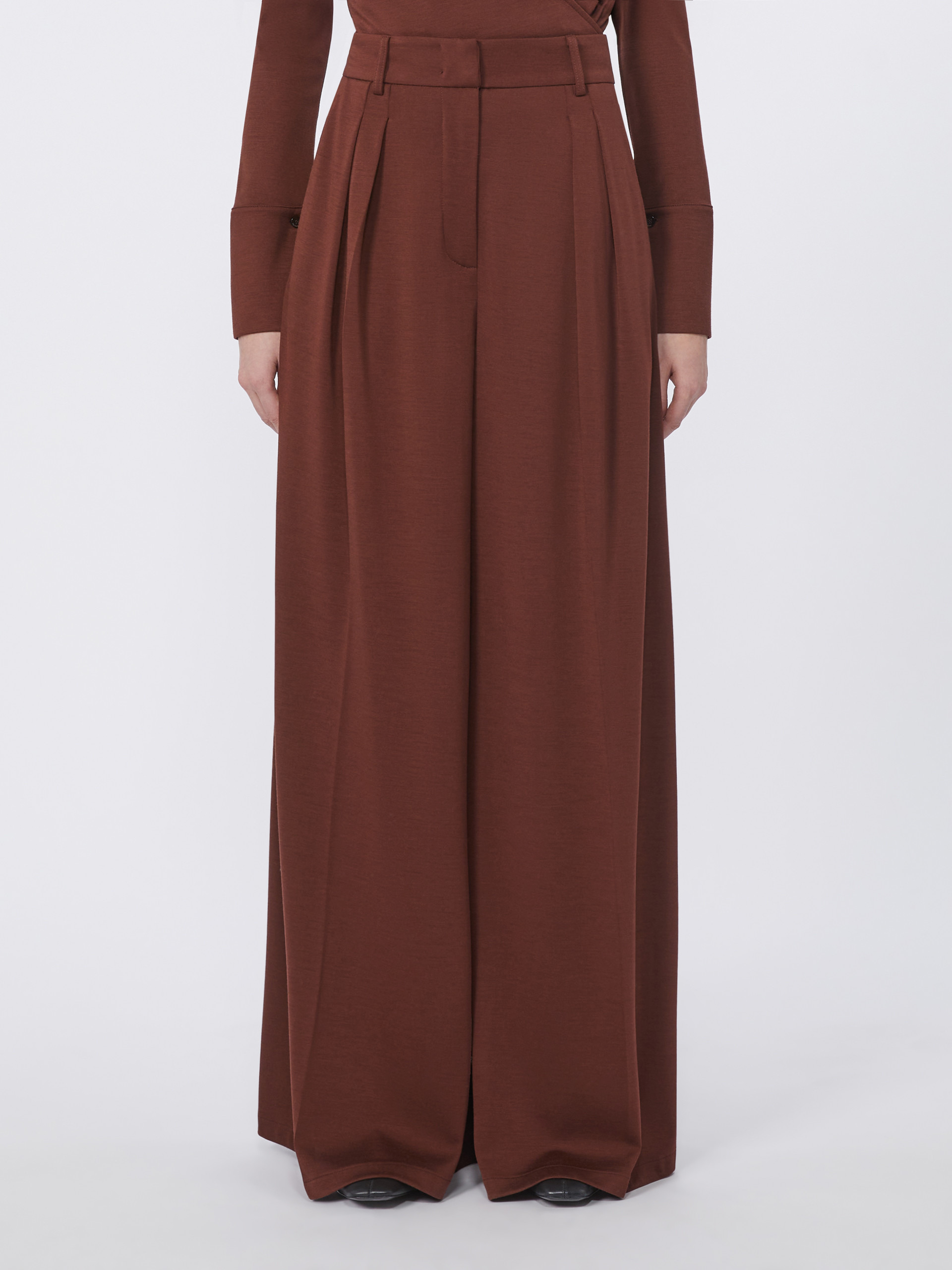 NATALE Wool jersey trousers - 3