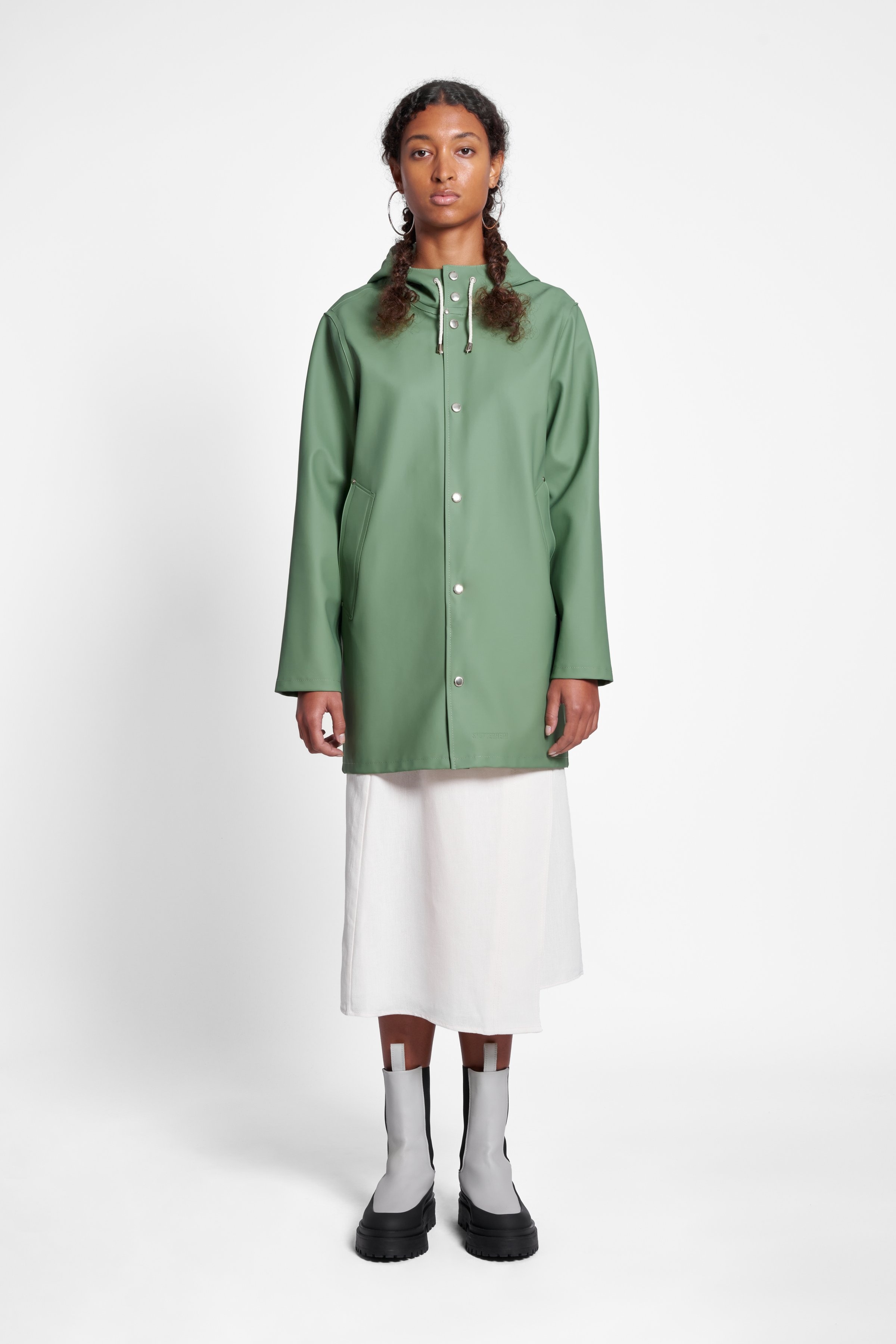 Stockholm Raincoat Loden Green - 2