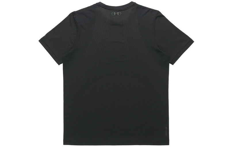 Under Armour Men's Under Armour Rush Seamless Casual Sports Breathable Short Sleeve Black 1361130-001 outlook