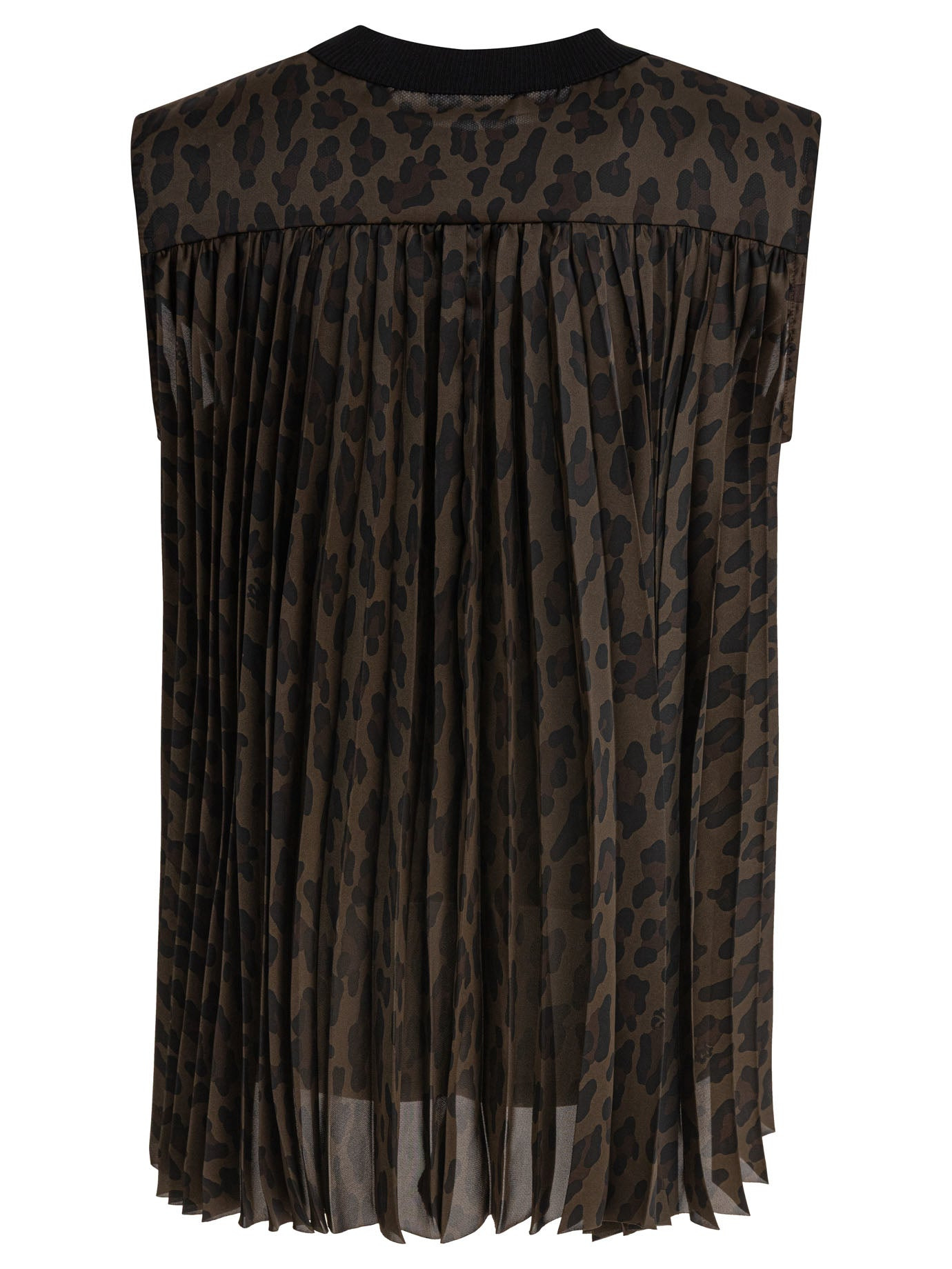 Sacai Women Leopard Print Top - 2