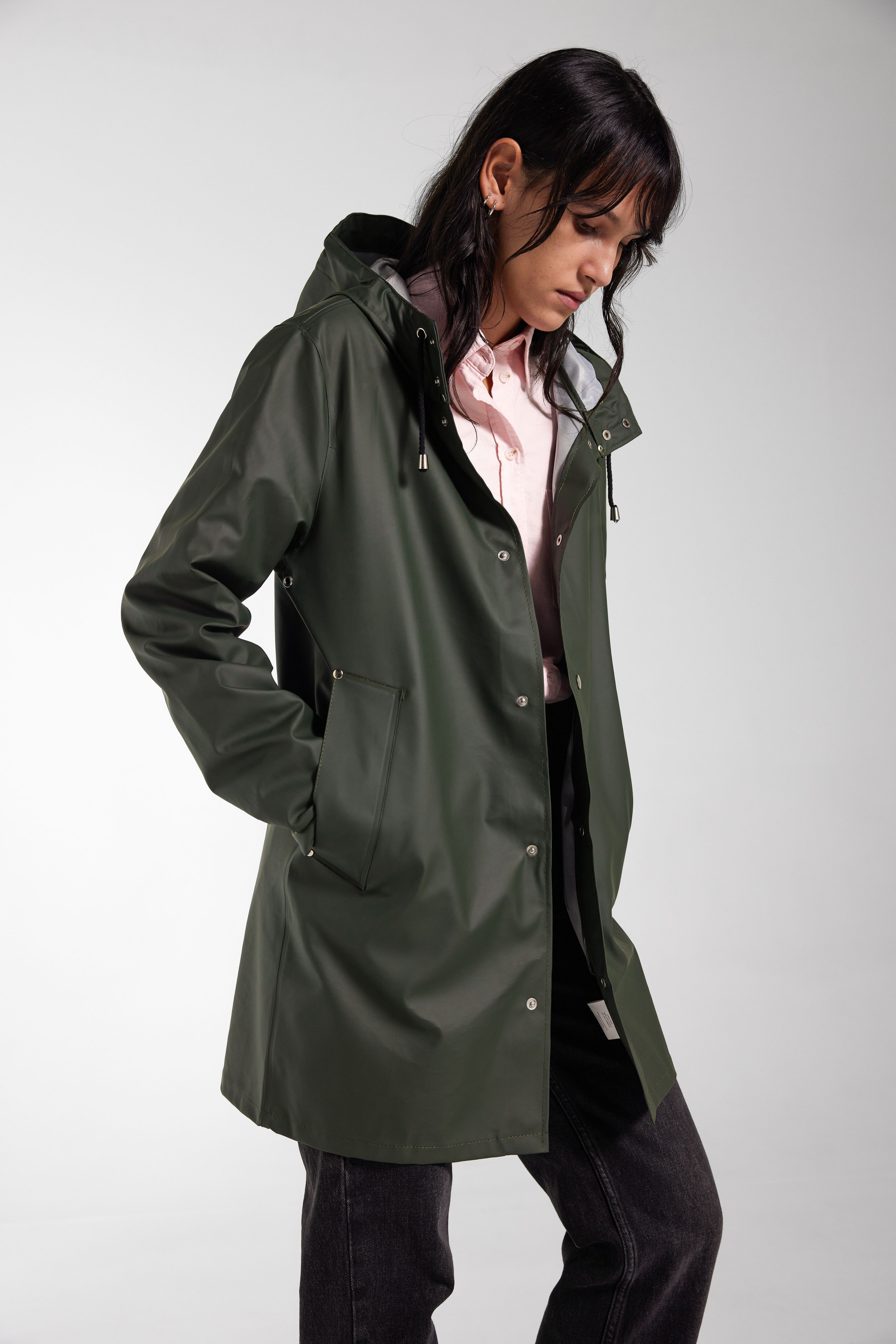 Stockholm Lightweight Raincoat Green - 3