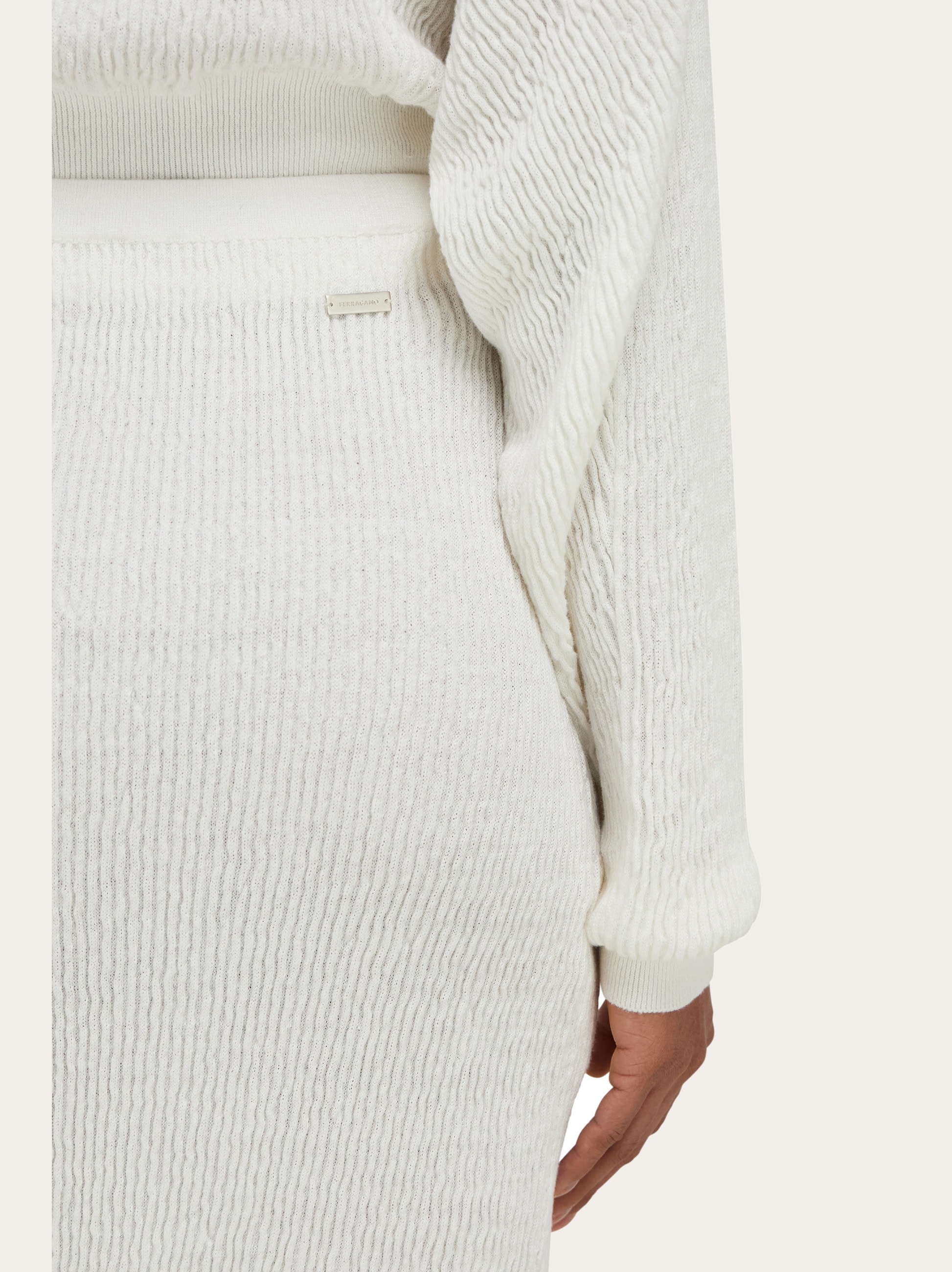 Jersey linen skirt - 5