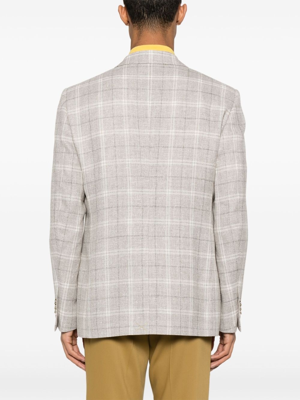 checked blazer - 4