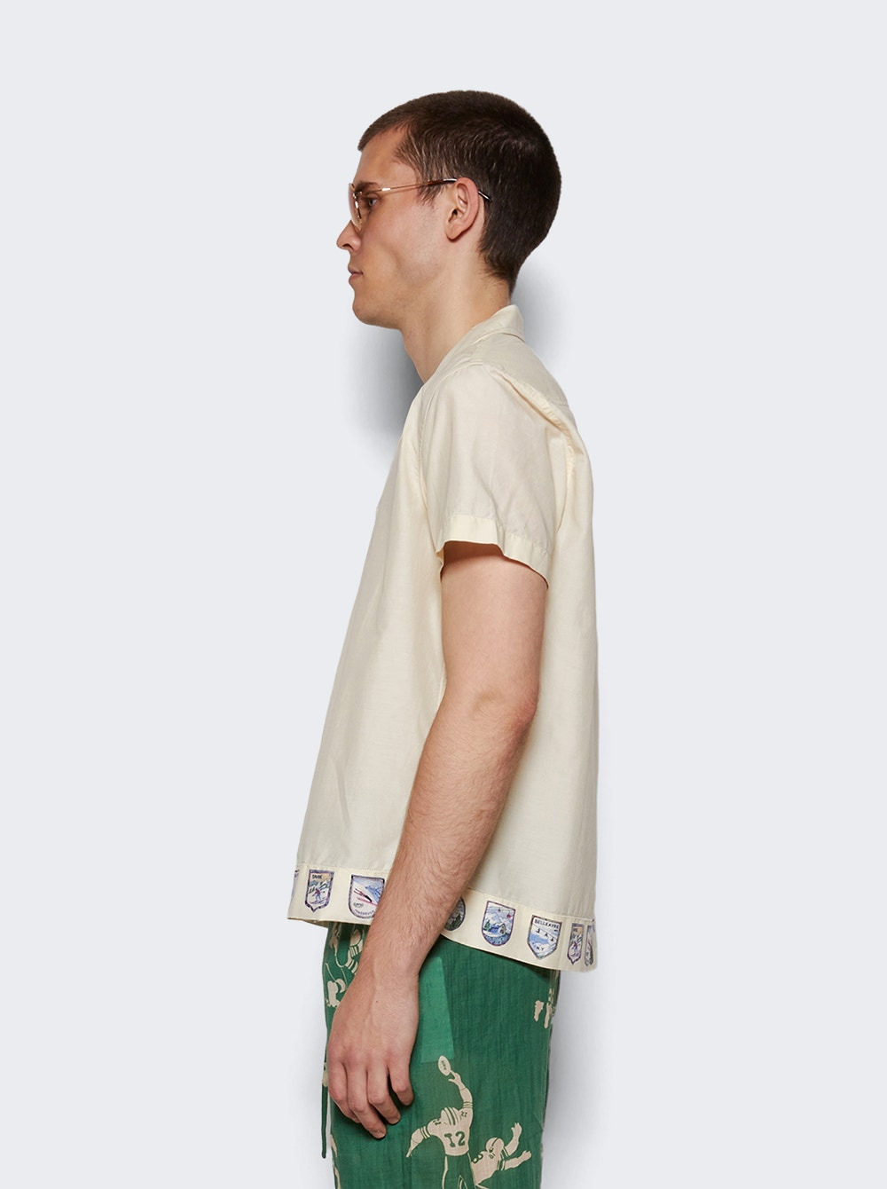 Ski Season Short Sleeve Shirt Ecru - 4