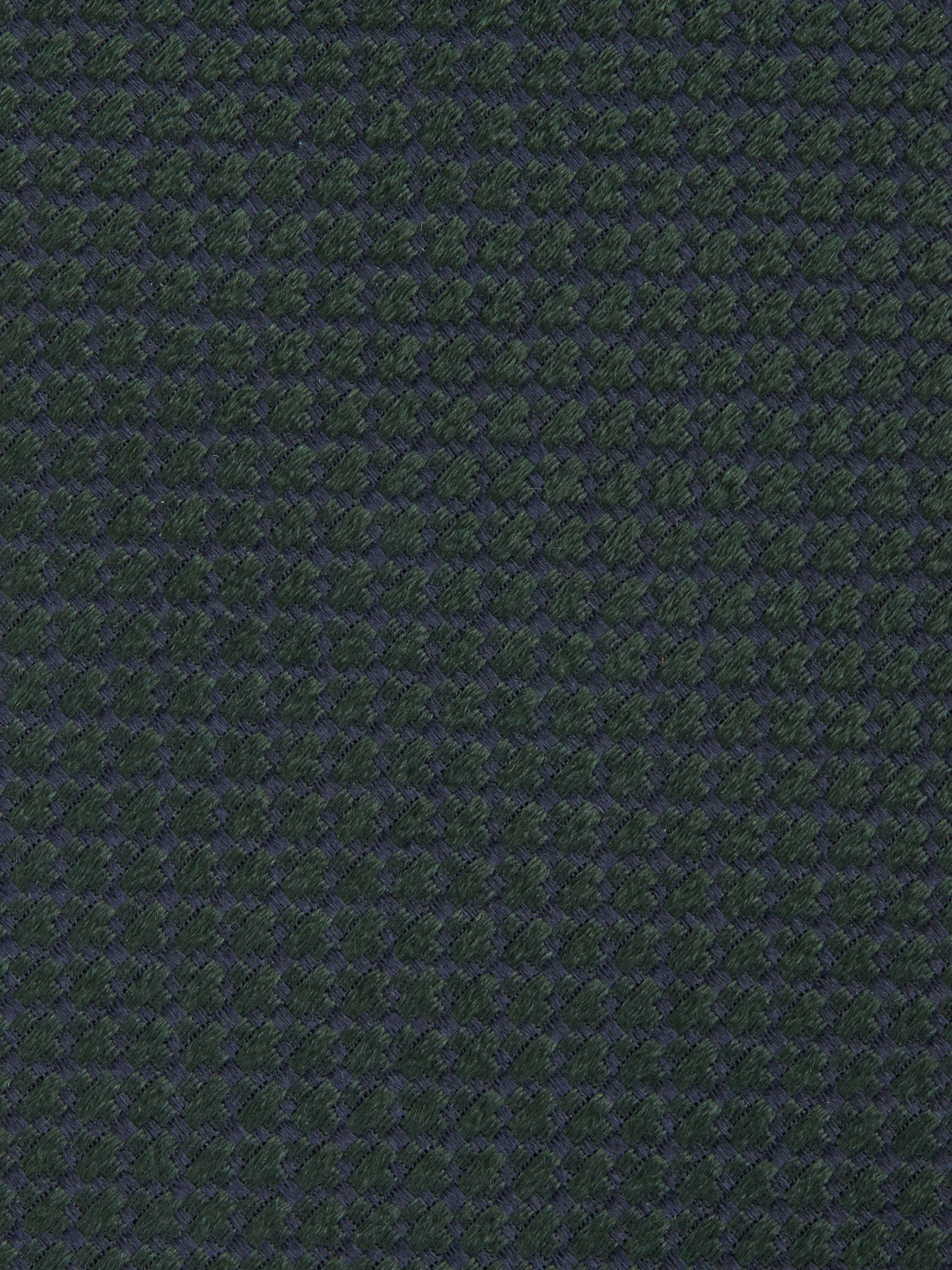 DARK GREEN SILK TIE - 2