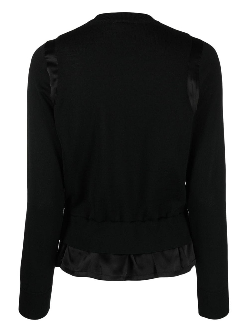Noir Kei Ninomiya layered wool jumper outlook