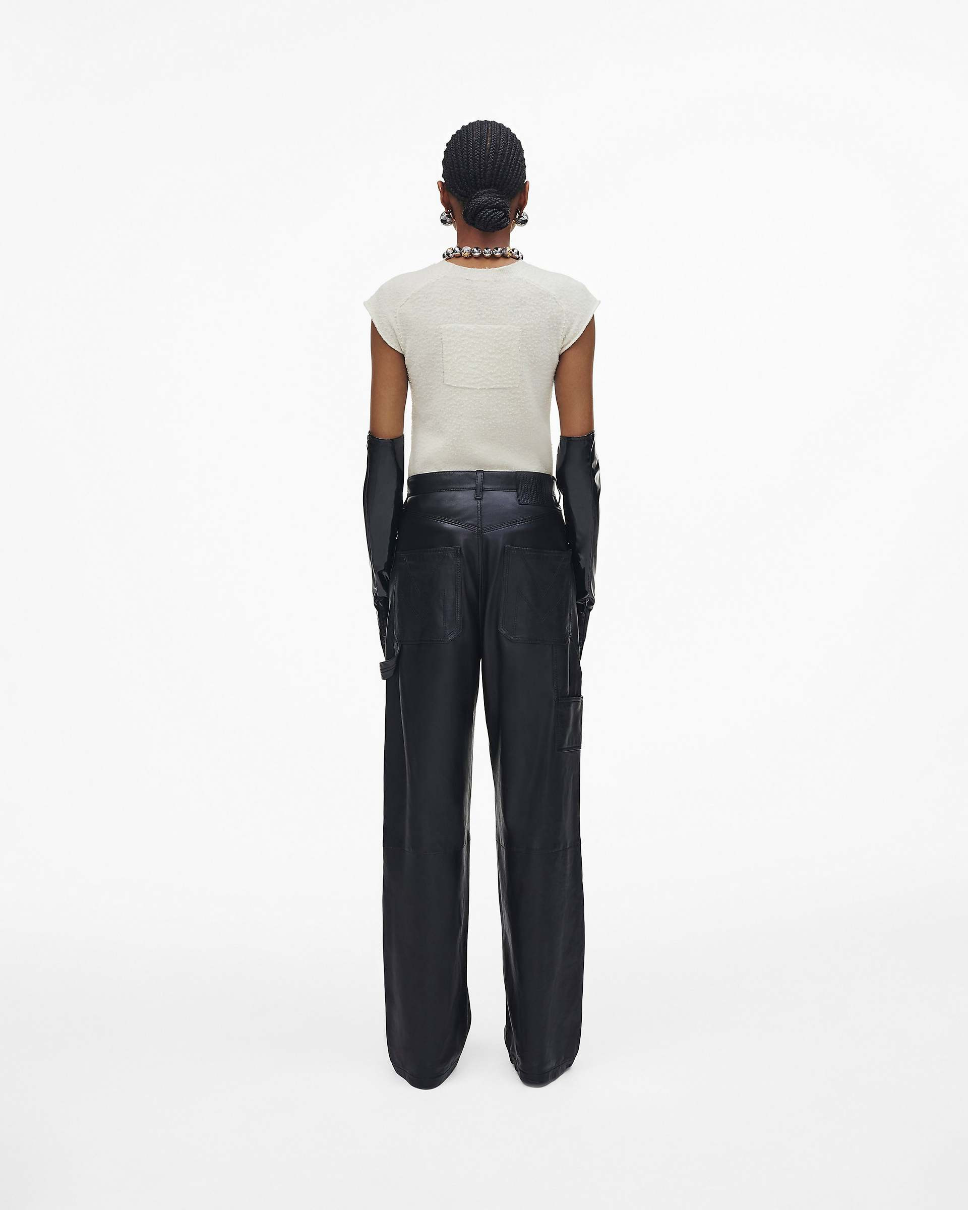 OVERSIZED LEATHER PANT - 4