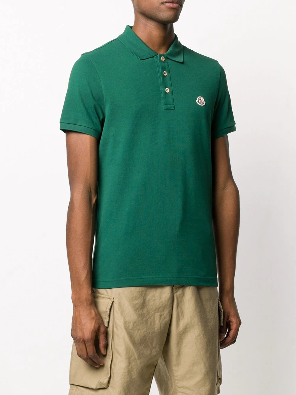 logo patch polo shirt - 3