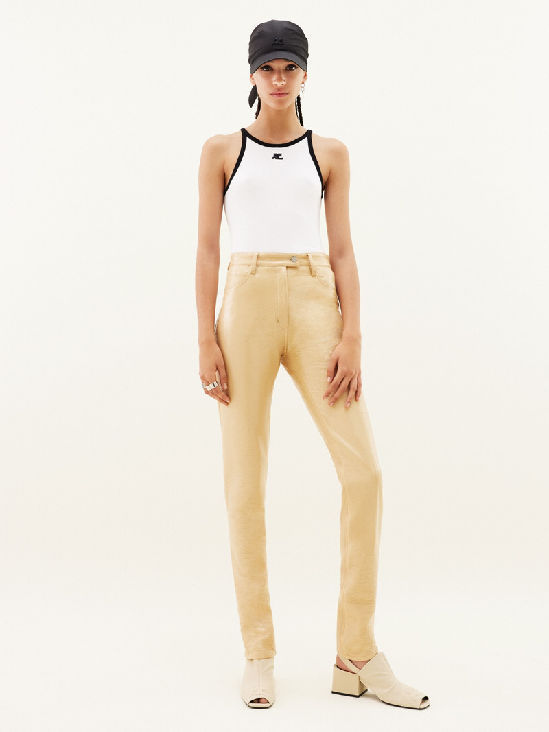 courrèges VINYL 5 POCKETS TROUSERS outlook
