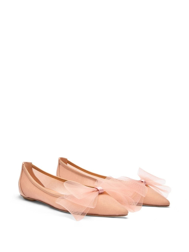 Stuart Weitzman leather ballerina shoes outlook