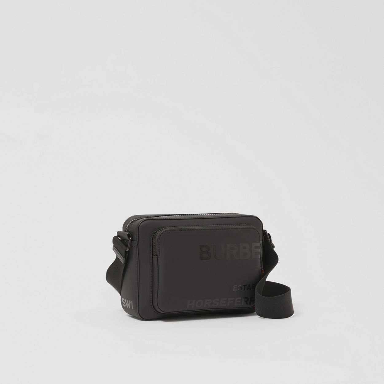 Horseferry Print Coated Cotton Canvas Crossbody Bag - 7