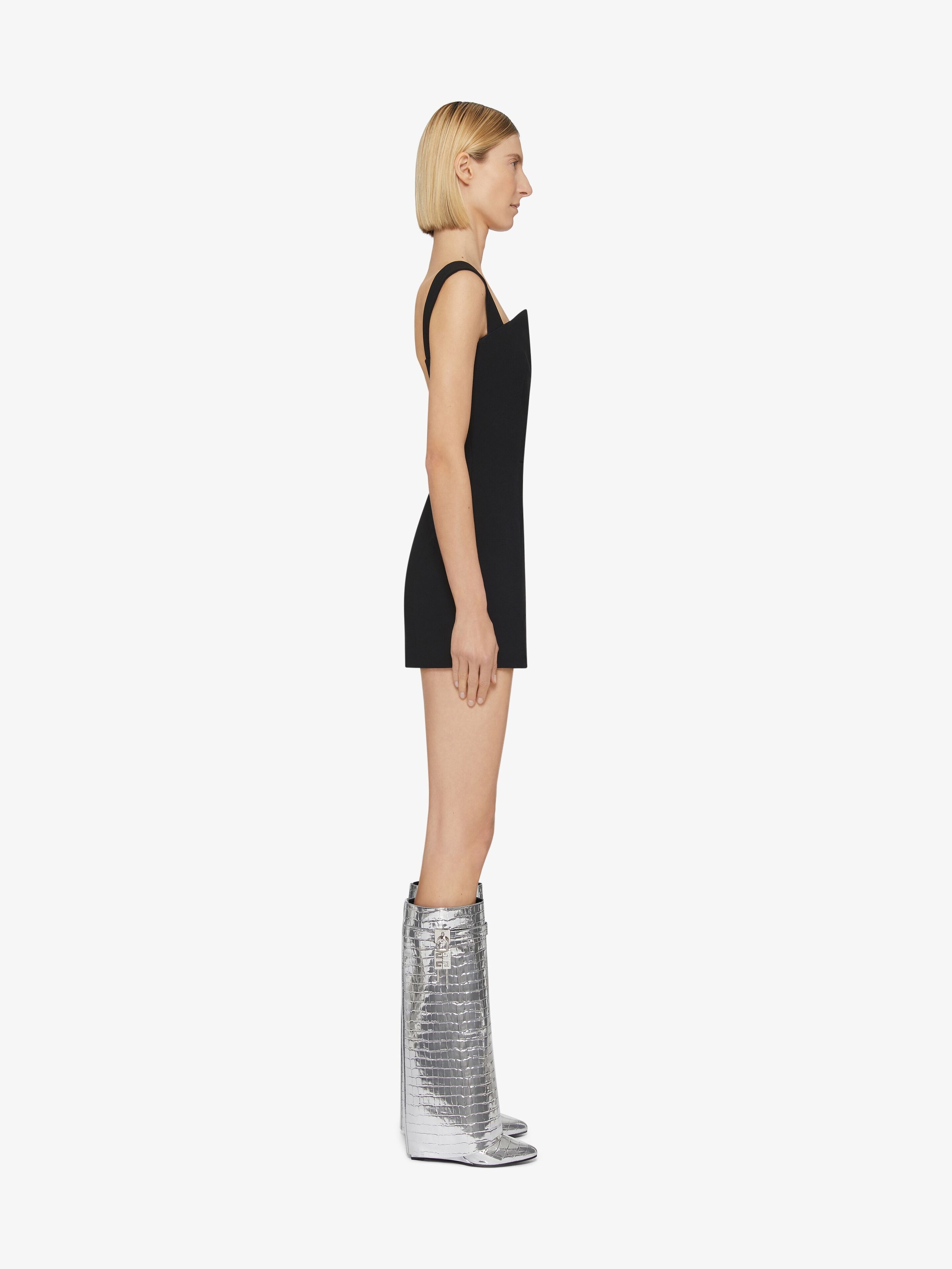 SHARK LOCK BOOTS IN CROCODILE EFFECT LEATHER - 2