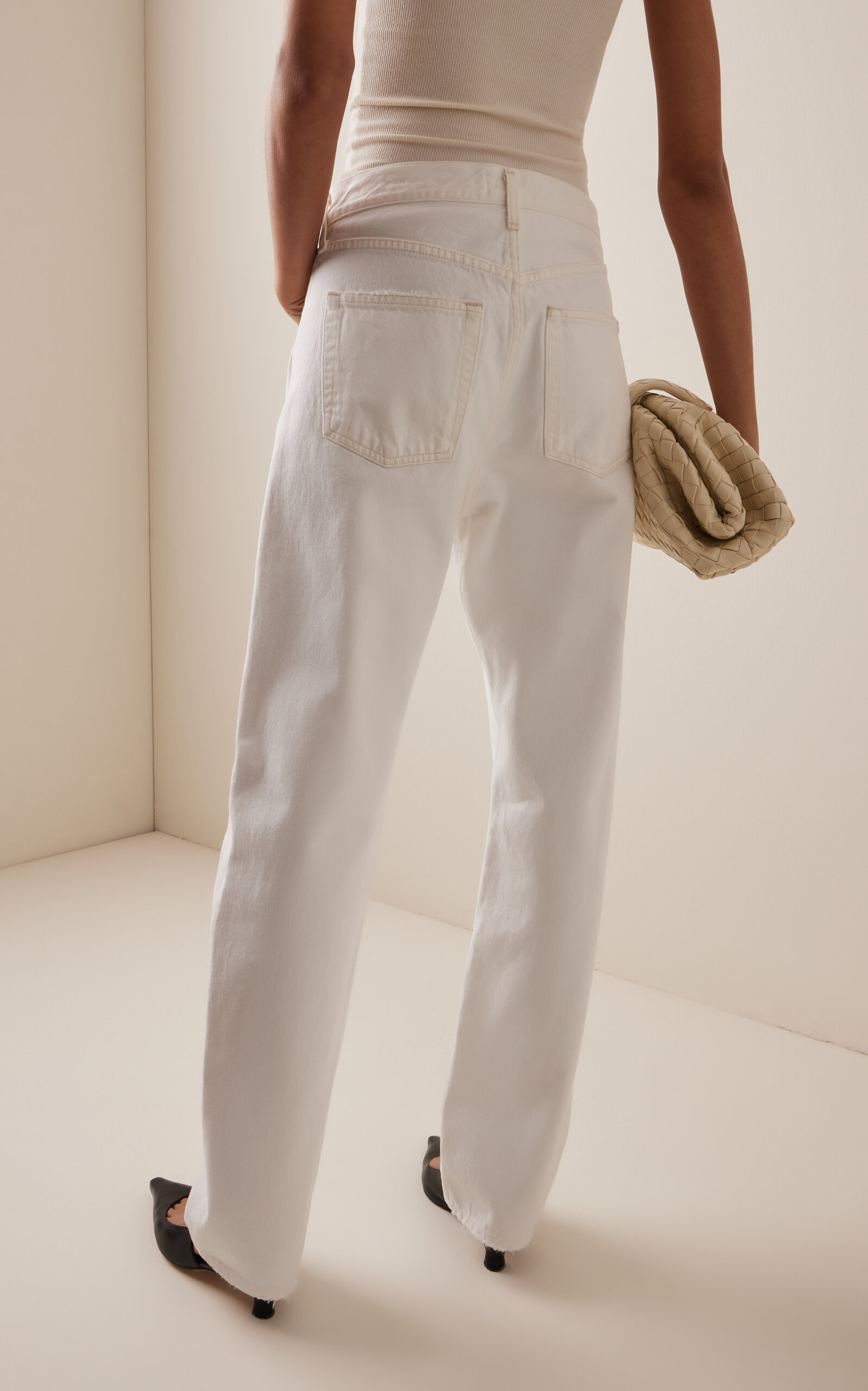 Kelly Rigid High-Rise Straight-Leg Jeans white - 4
