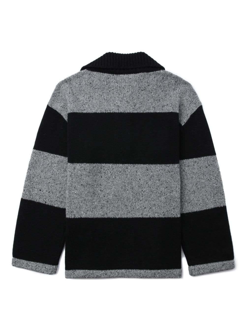 spread-collar striped jumper - 6