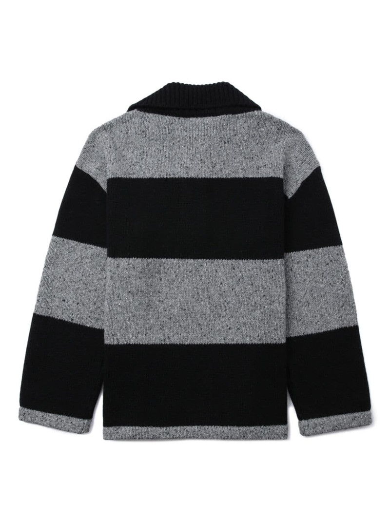 spread-collar striped jumper 6
