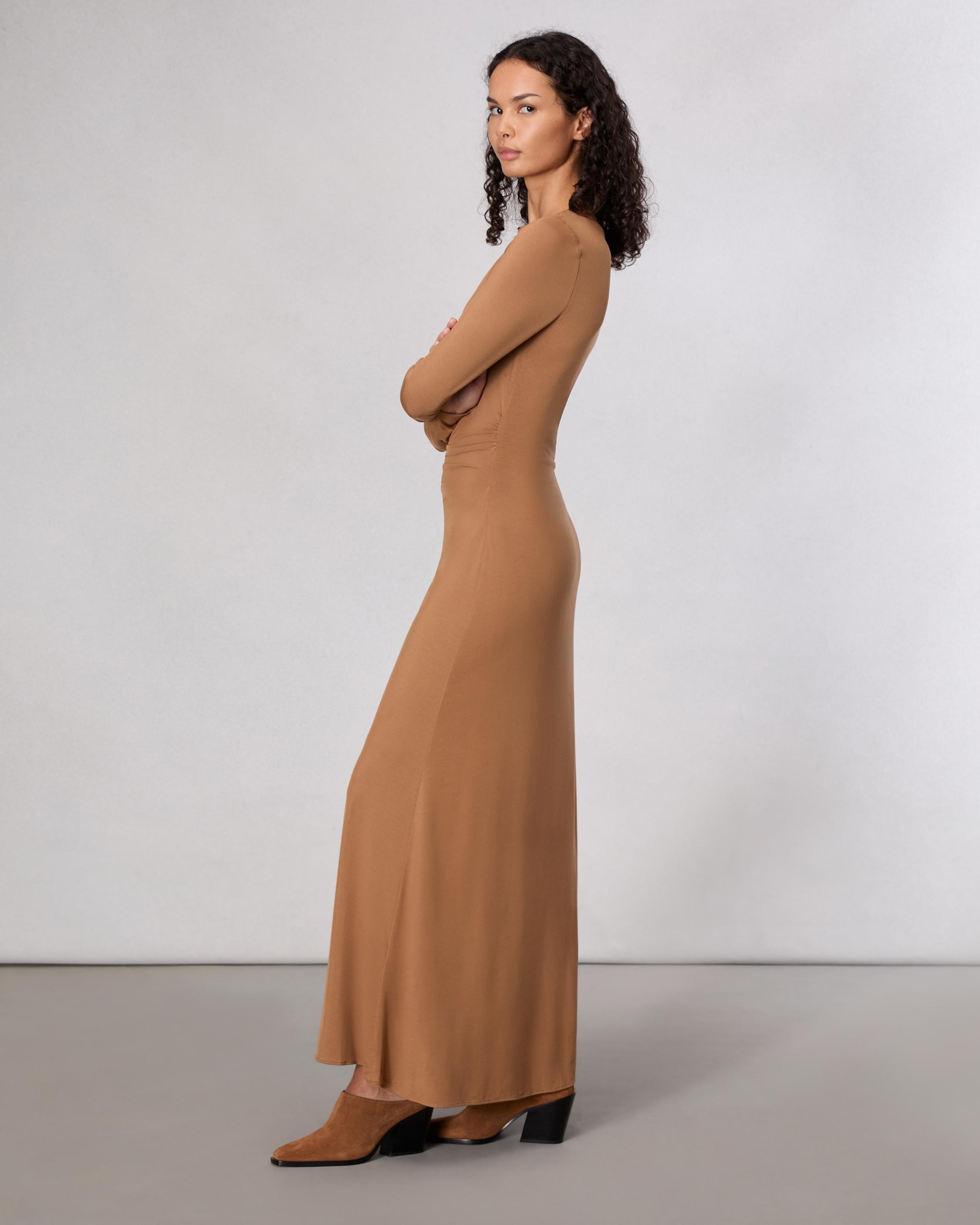 Luca Draped Maxi Dress - 4