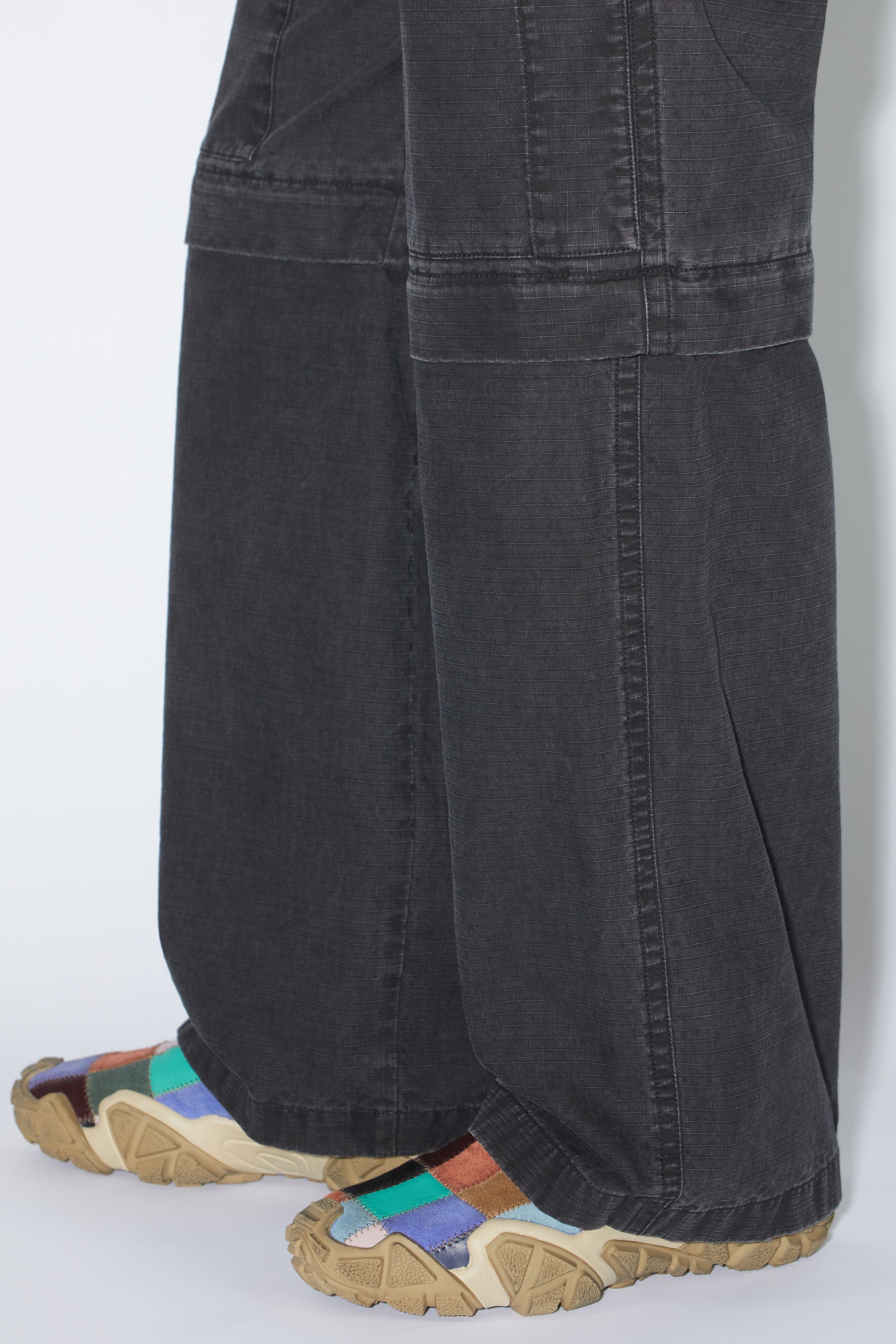 Ripstop convertible trousers - Washed Anthracite - 7