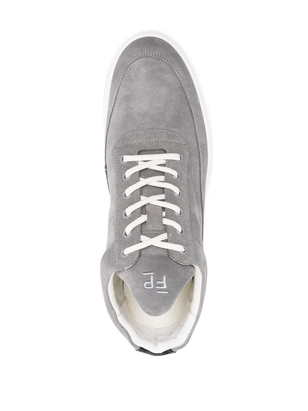 suede low-top sneakers - 4