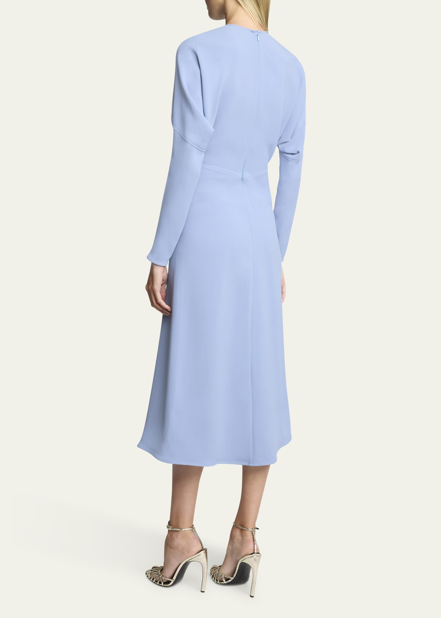 Classic Dolman Sleeve Midi Dress - 3