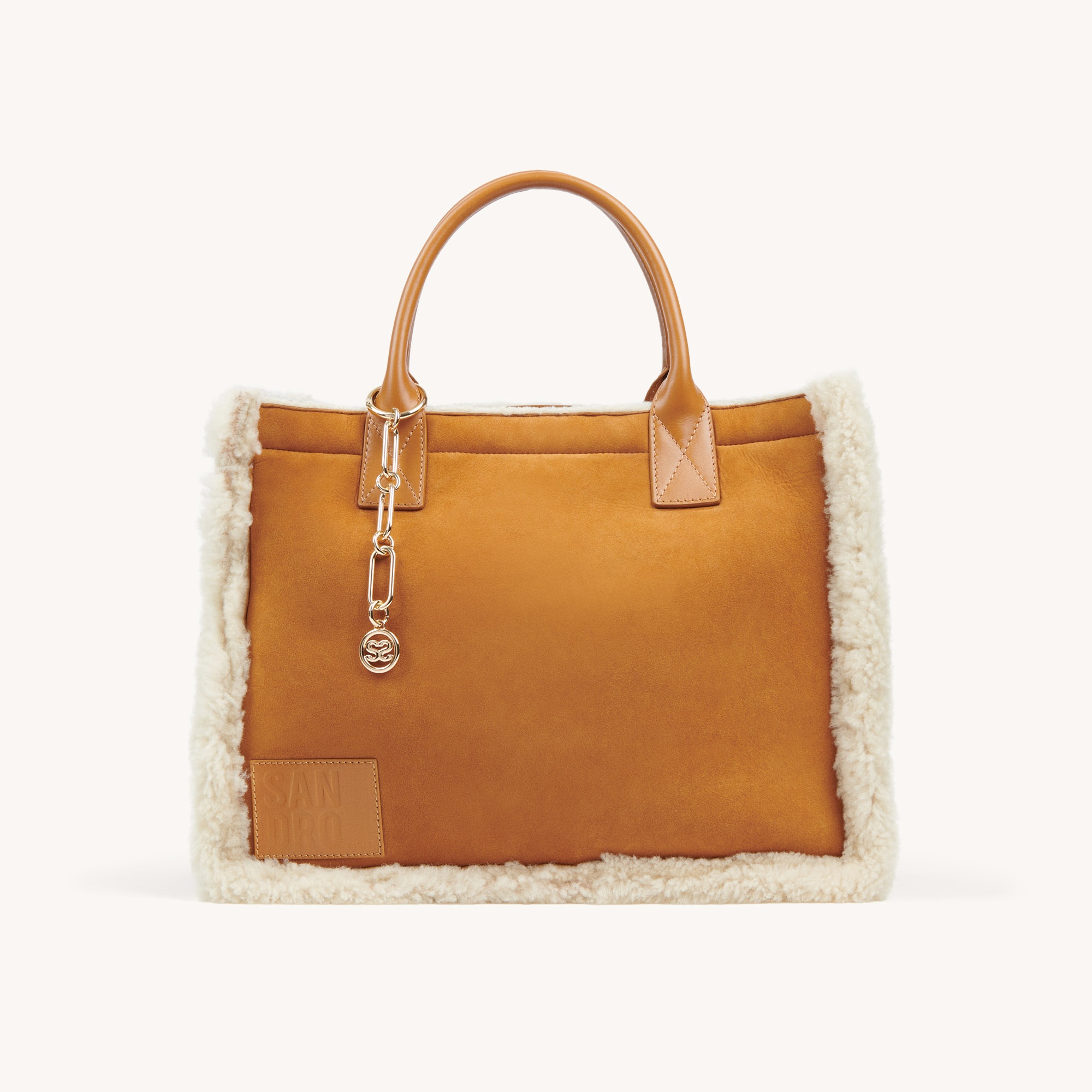 Leather and fur tote bag - 2