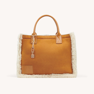 Sandro Leather and fur tote bag outlook