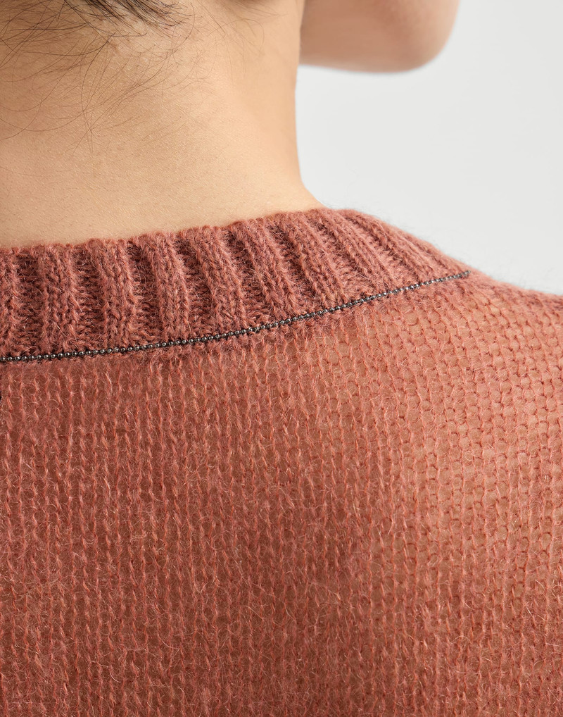 Mohair and wool sweater with monili 4