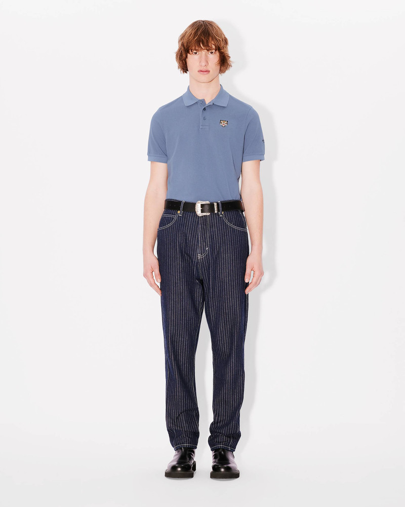 'KENZO Lucky Tiger' embroidered polo in organic cotton 6