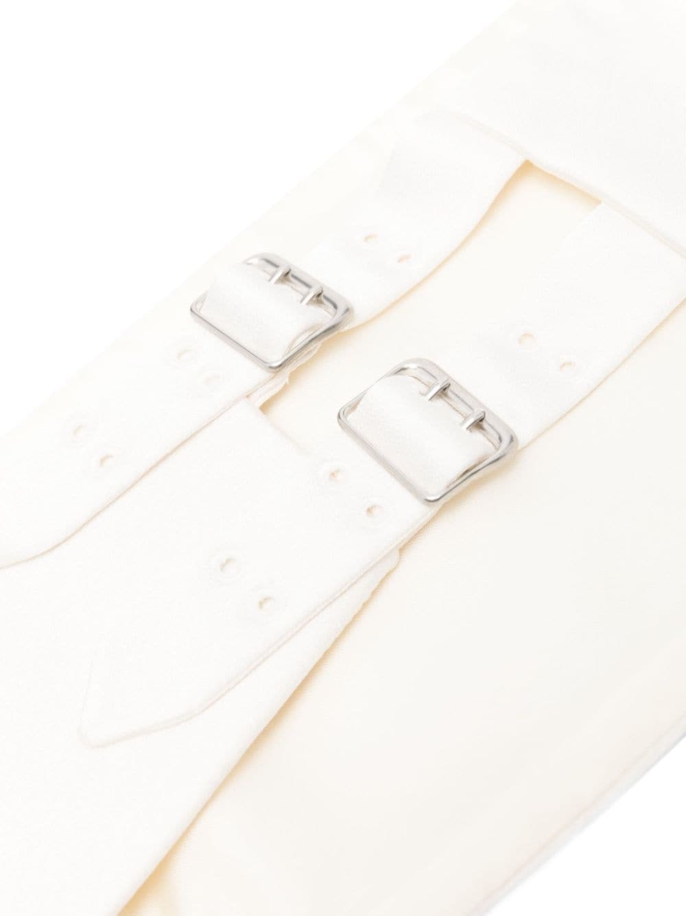 pleated satin belt - 2
