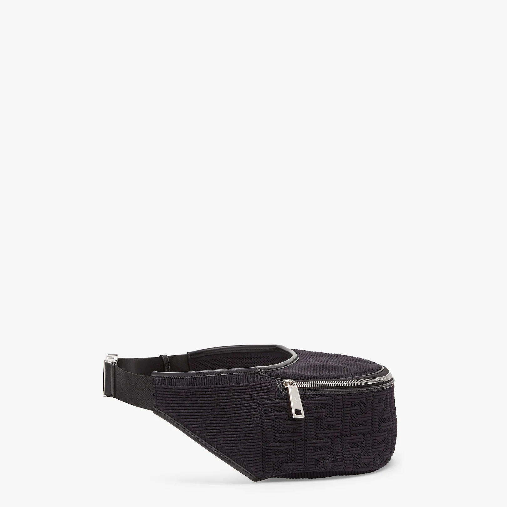 Black fabric belt bag - 3