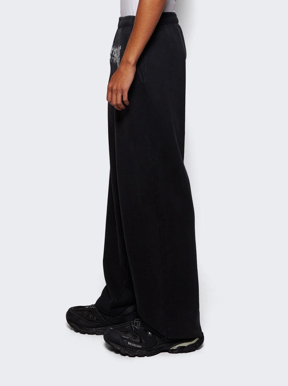 Logo Baggy Sweatpatns Washed Black - 3
