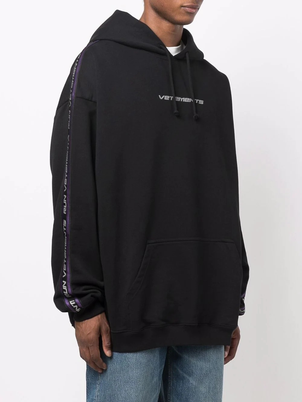 logo print hoodie - 4