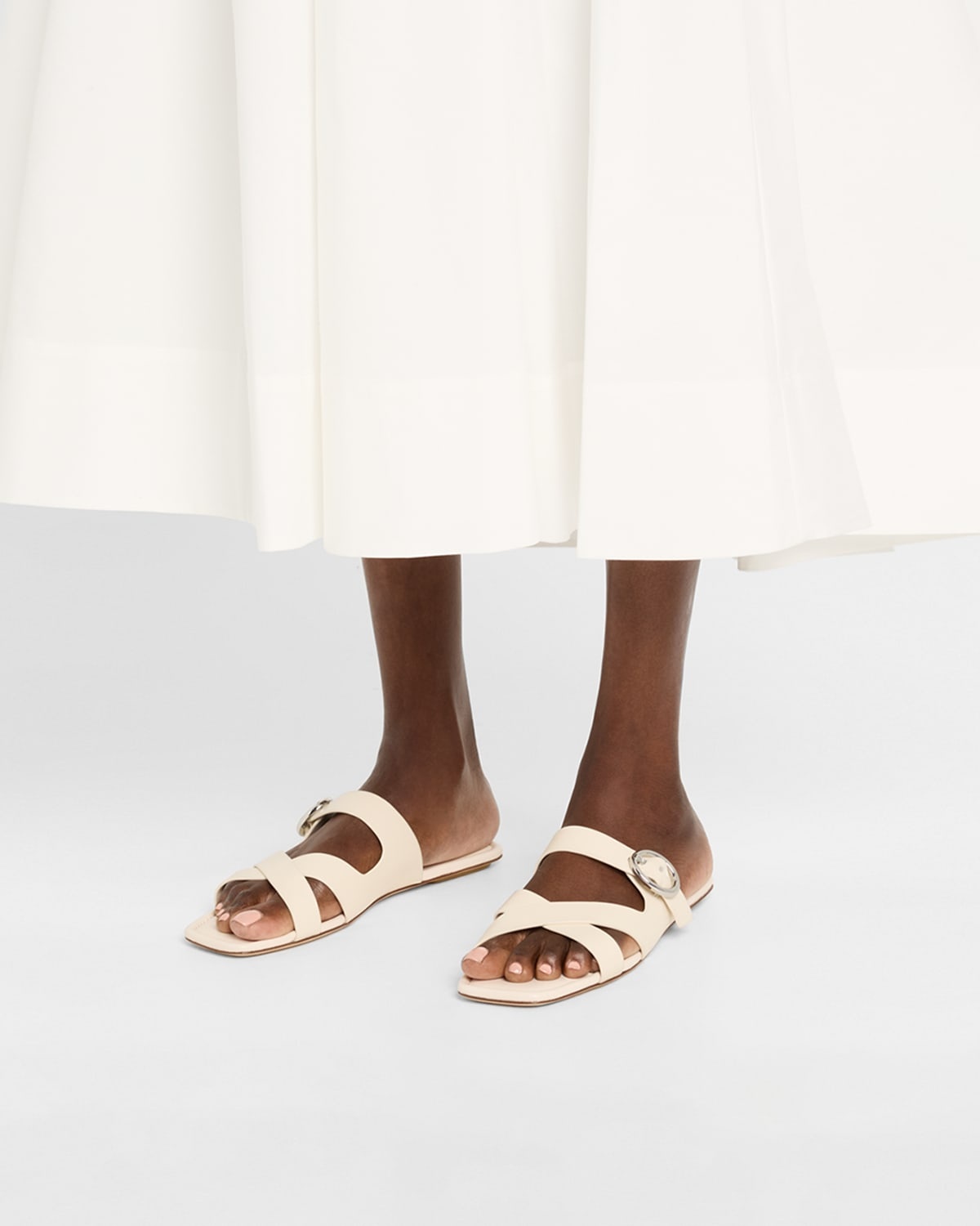 Villa Leather Slide Sandals - 2