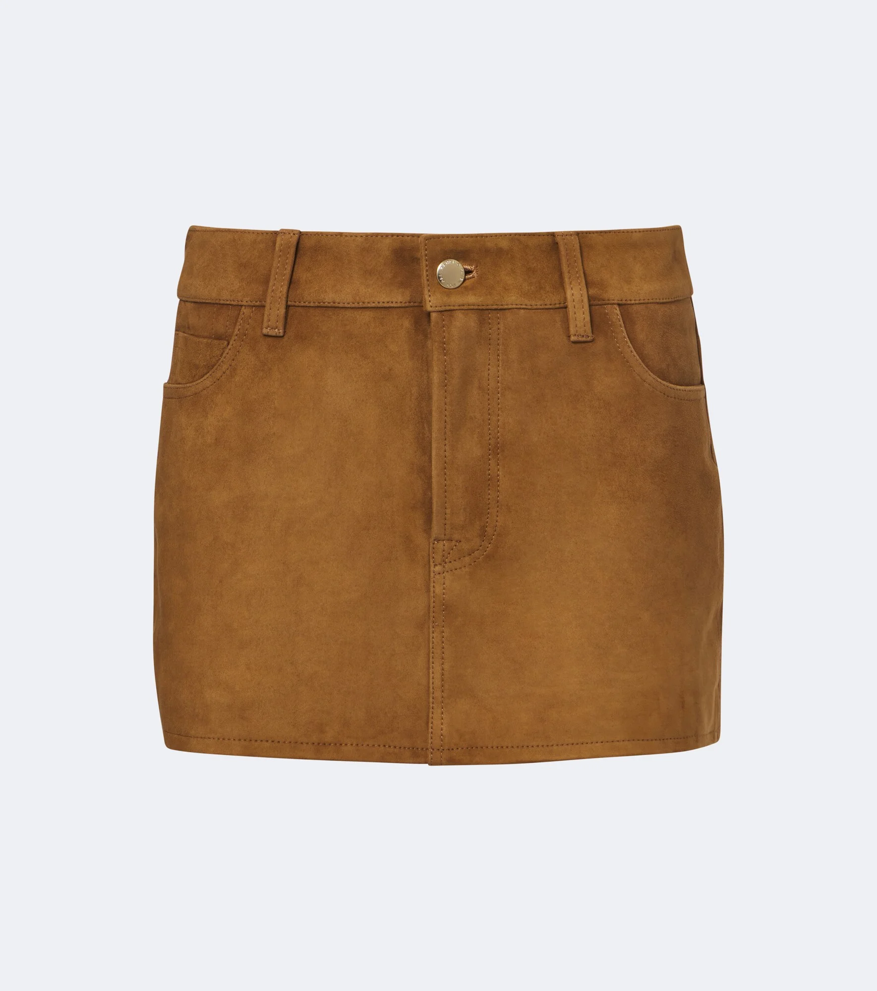 Cherry suede miniskirt - 1