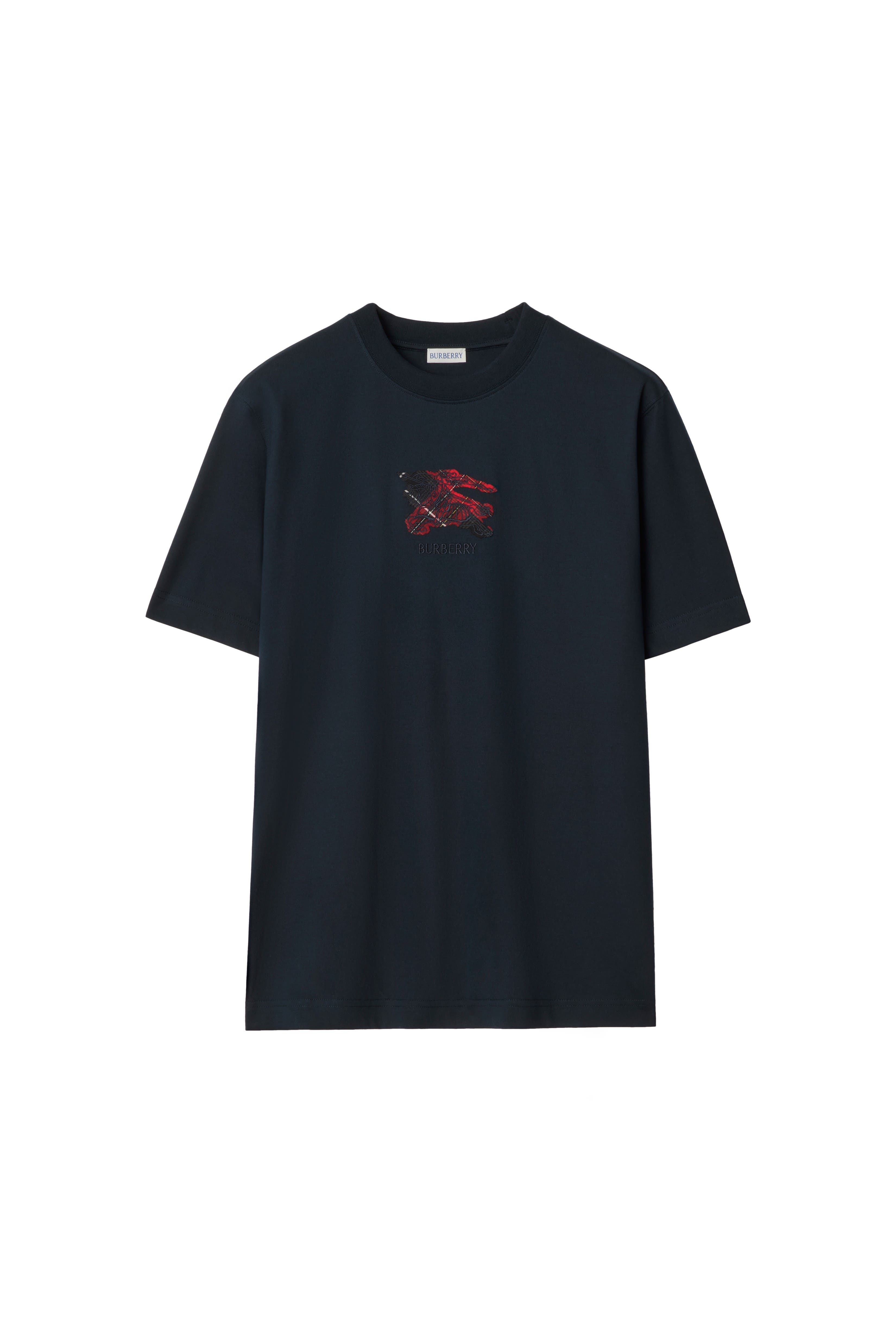 burberry EKD Check Cotton T-shirt in Navy at Nordstrom - 2