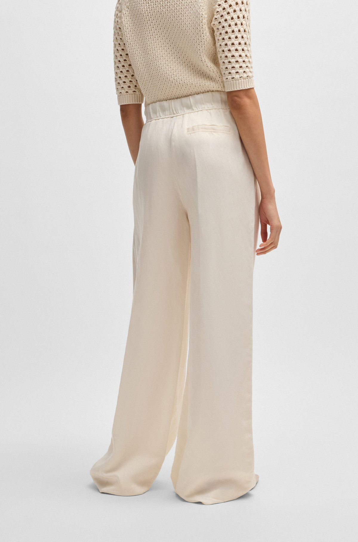 RELAXED-FIT TROUSERS WITH WIDE LEG - 4