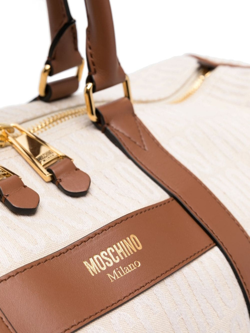 logo-jacquard duffle bag 3