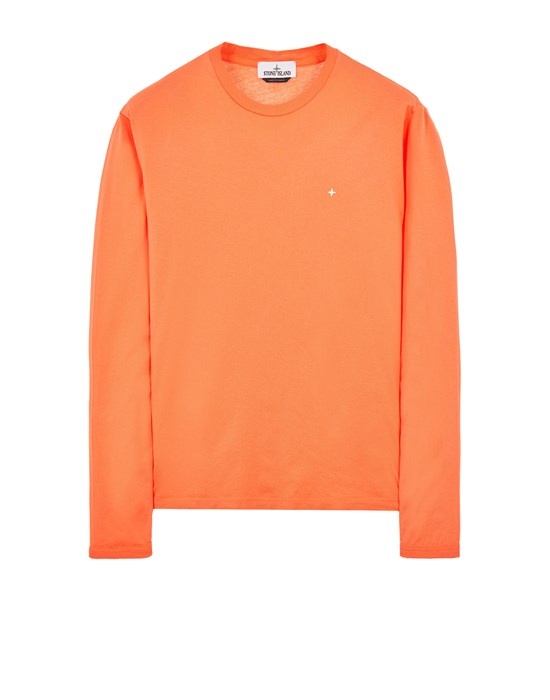 21013 COTTON JERSEY_GARMENT DYED ORANGE - 1