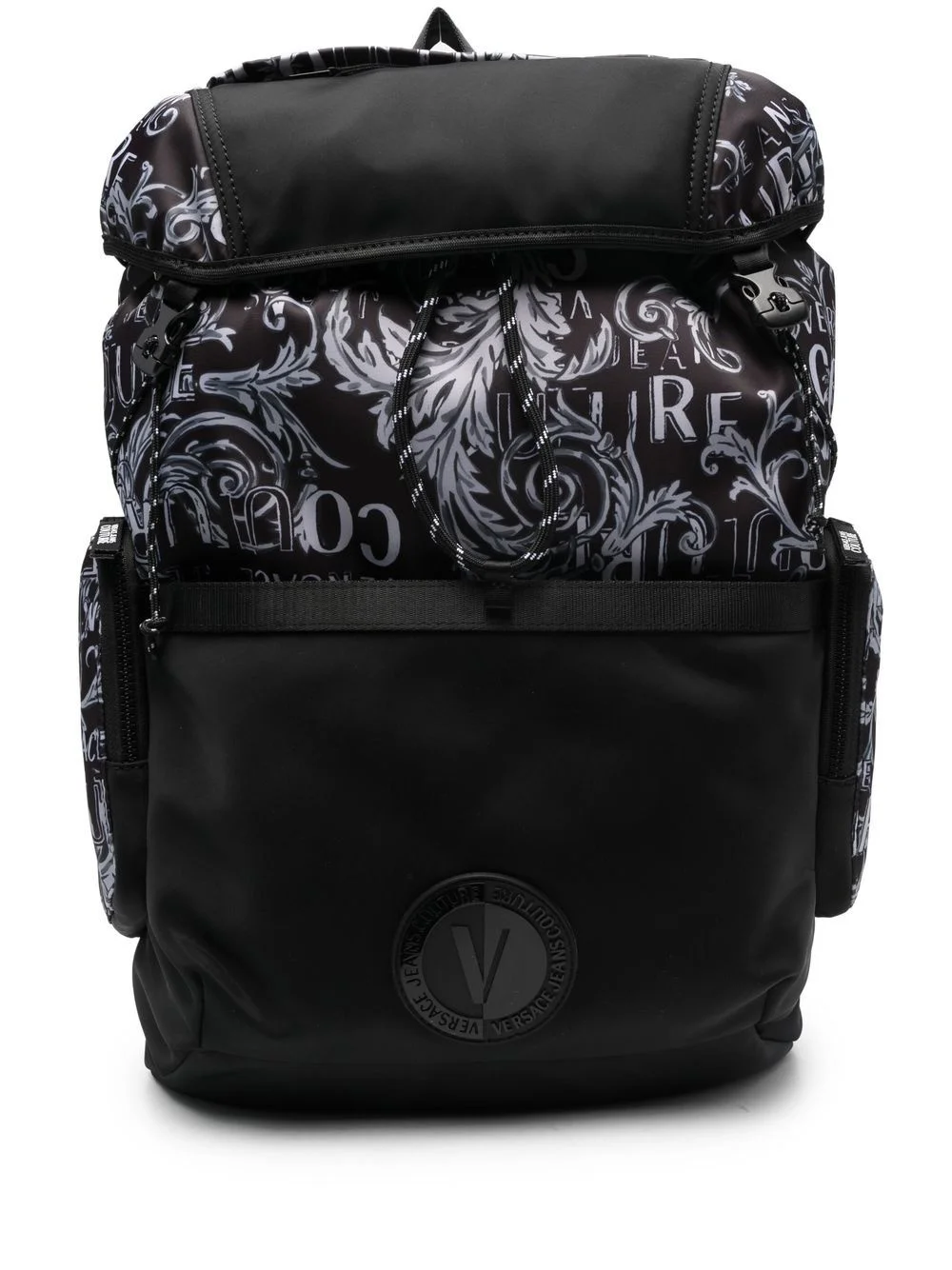 baroque logo-print backpack - 1