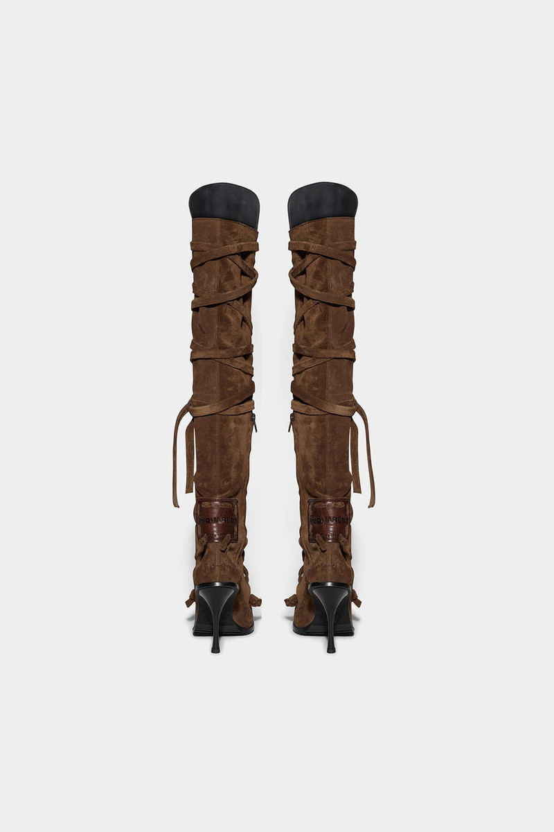 DSQUARED2 FRINGES HEELED BOOTS outlook