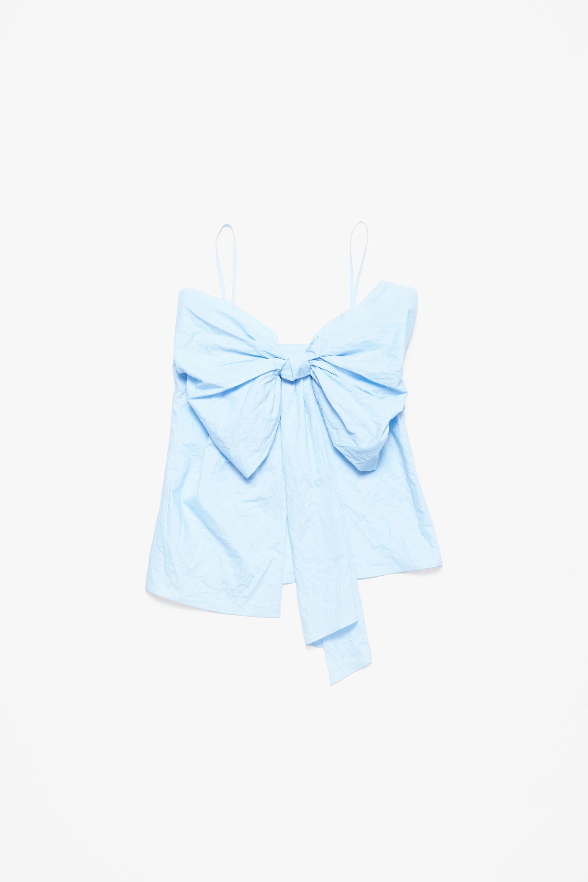 Bow strap blouse - Light blue - 6