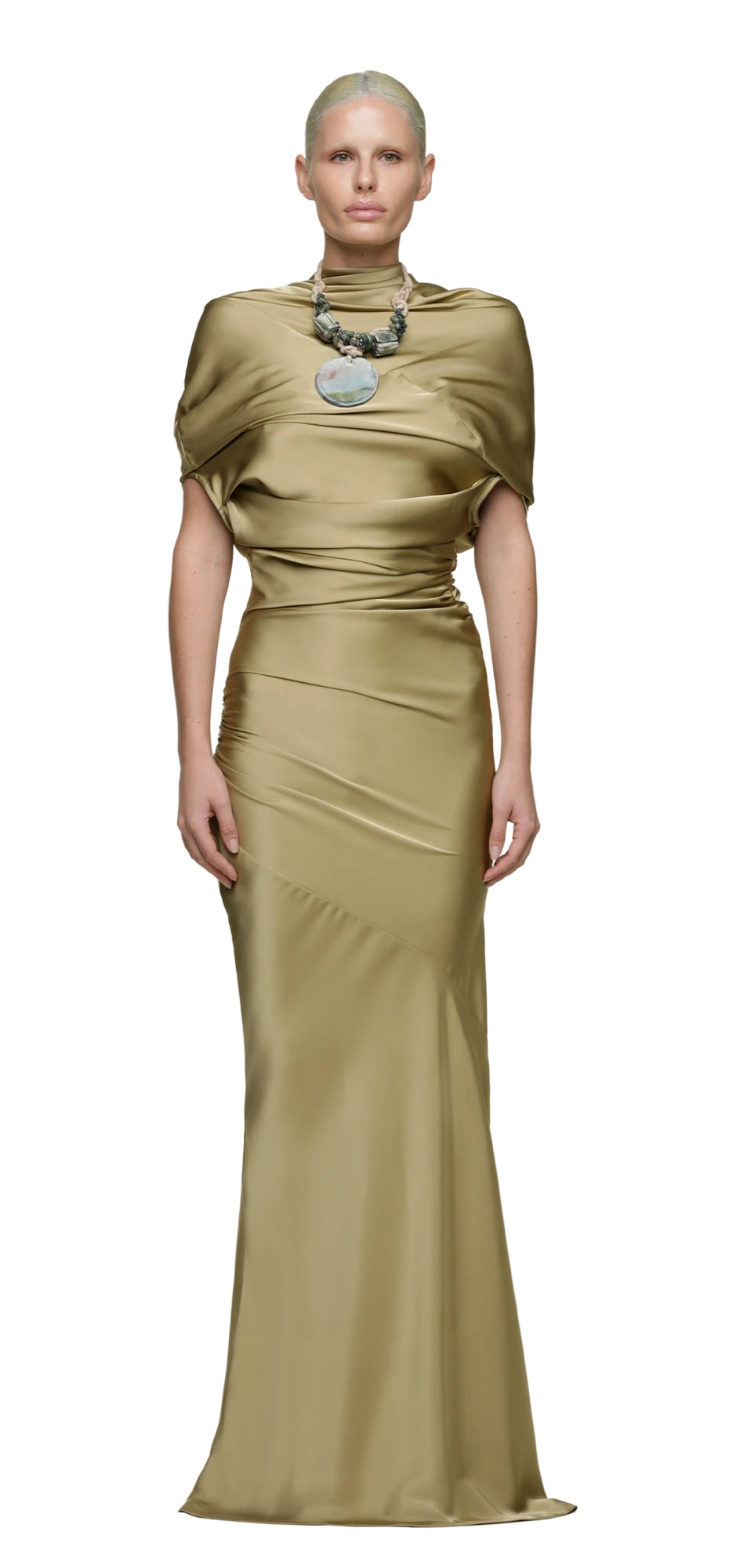 SLEEVELESS BOUND DRESS VIRIDIAN - 3