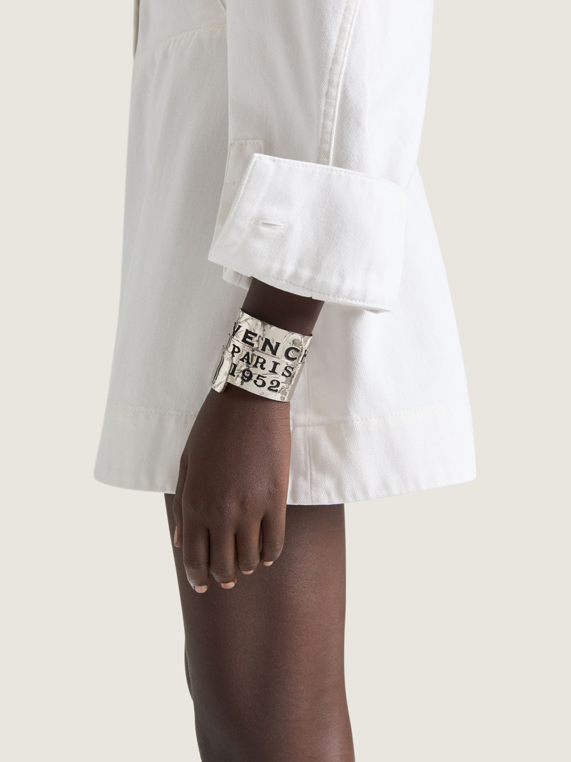 Givenchy GIVENCHY TAPE CUFF IN METAL AND ENAMEL outlook
