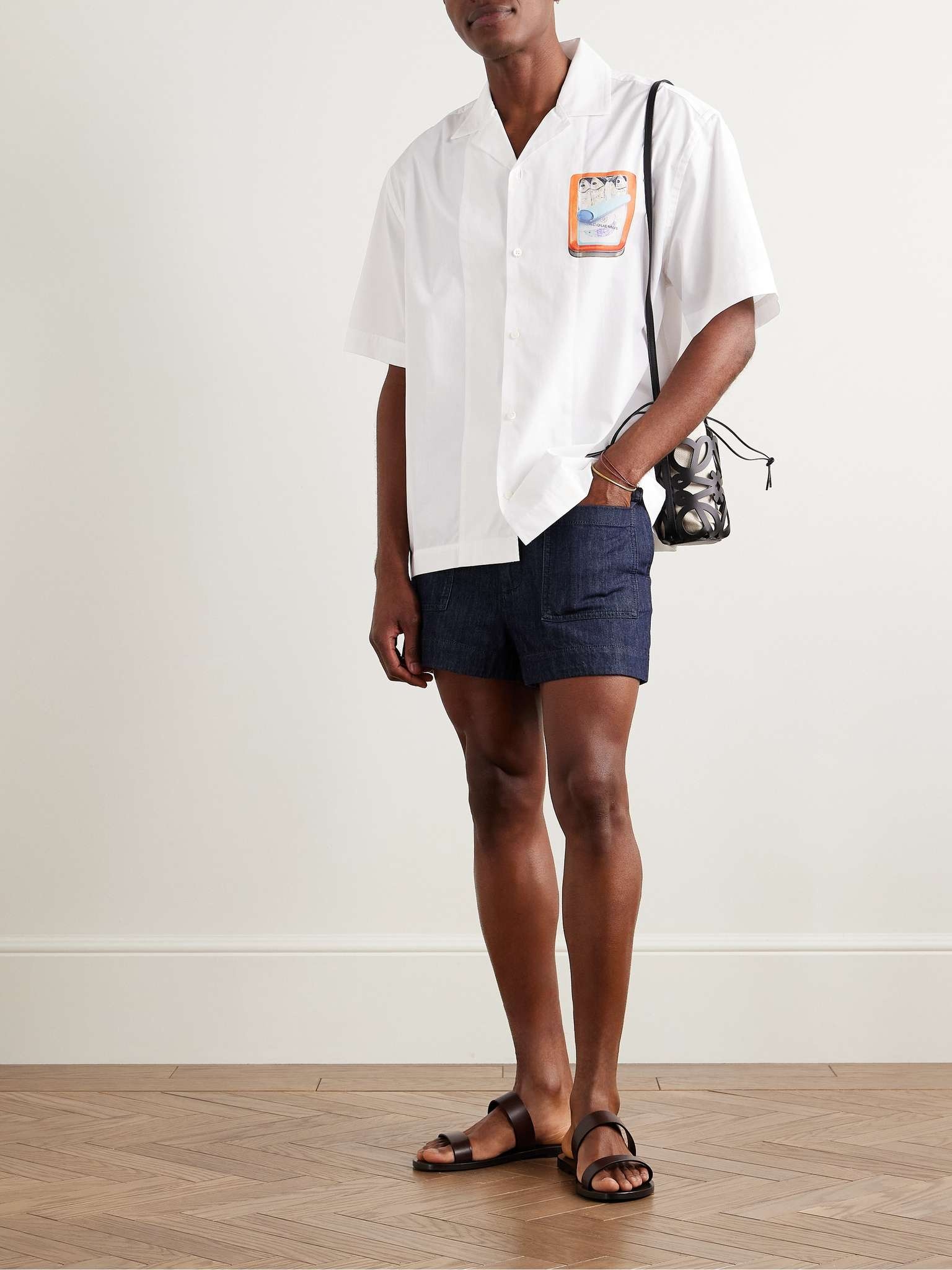 Jean Camp-Collar Printed Cotton-Poplin Shirt - 2