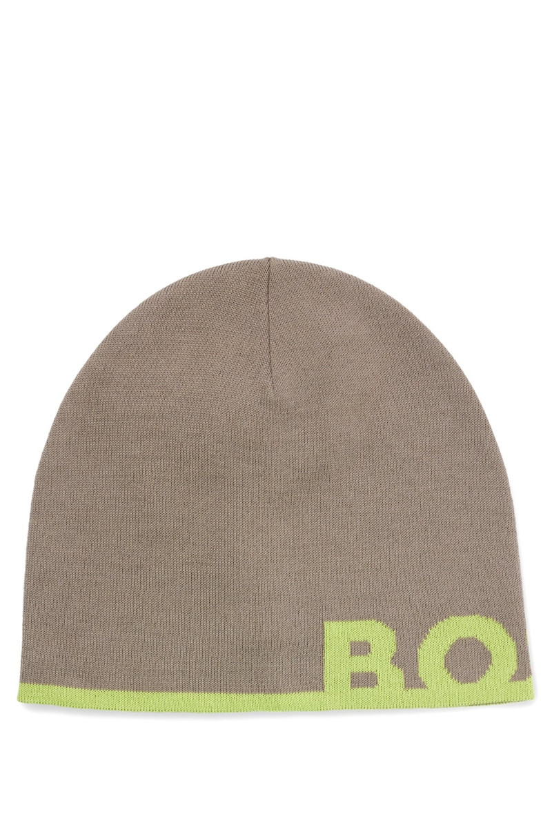 BEANIE HAT WITH LOGO IN A WOOL BLEND 1