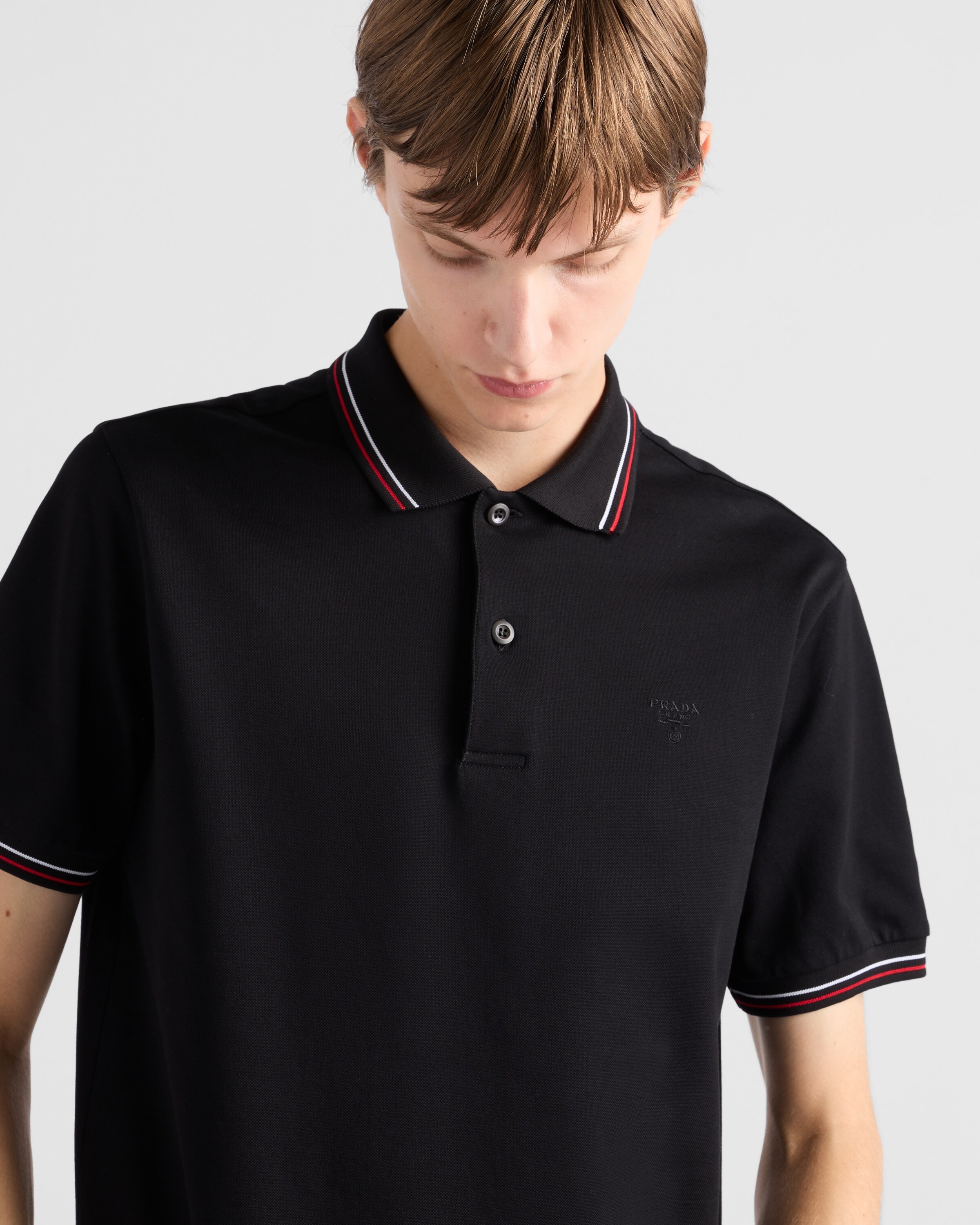 Short-sleeved piqué polo shirt - 4