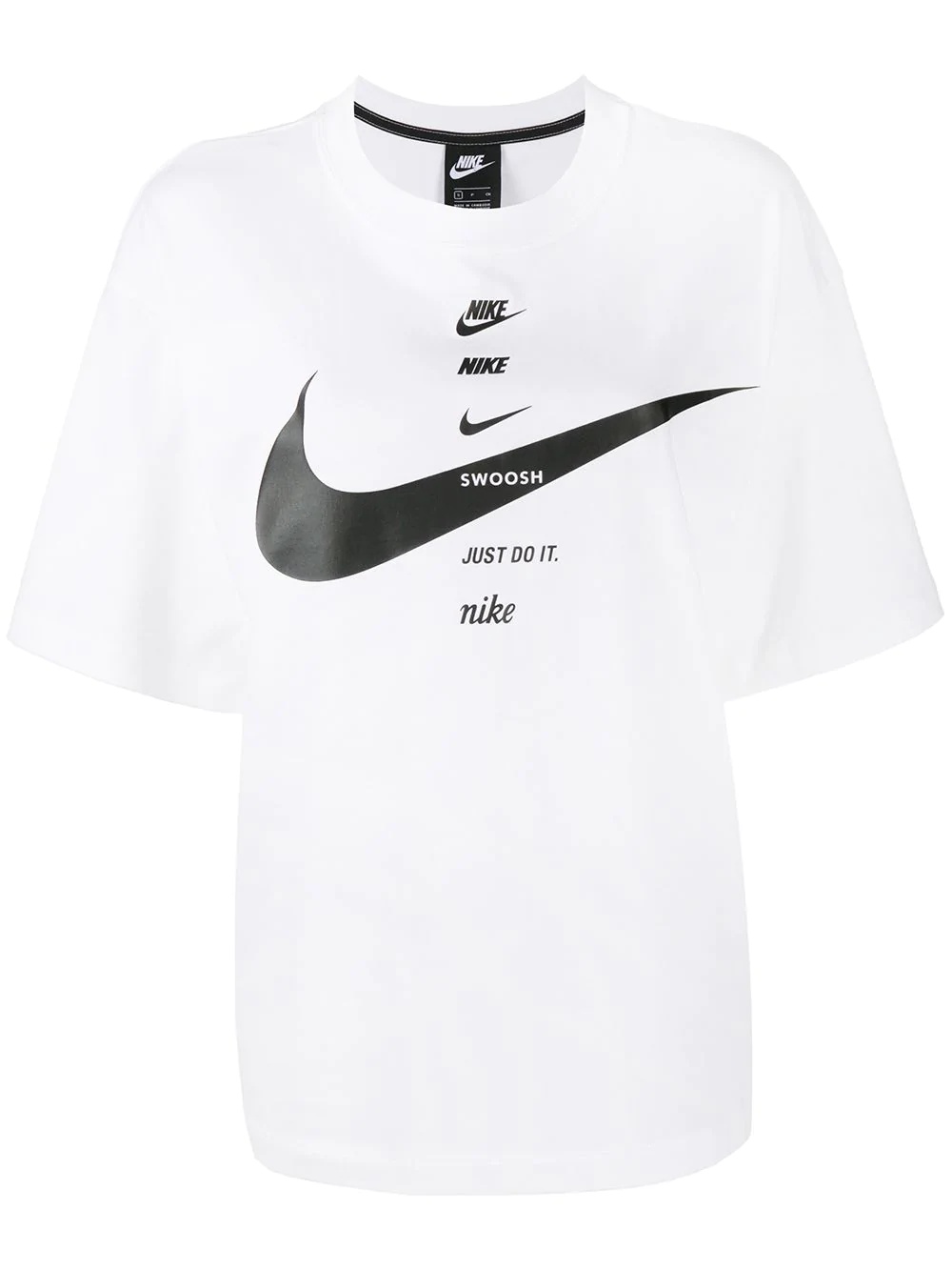 Swoosh logo print T-shirt - 1