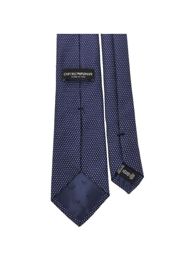 EMPORIO ARMANI polka-dot silk tie outlook