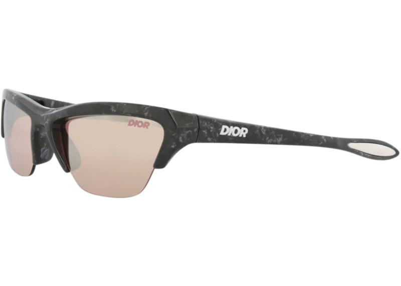 Dior Dior Shield-Frame Injection Sunglasses Black Black Violet (DM40076U-60-05Y) outlook
