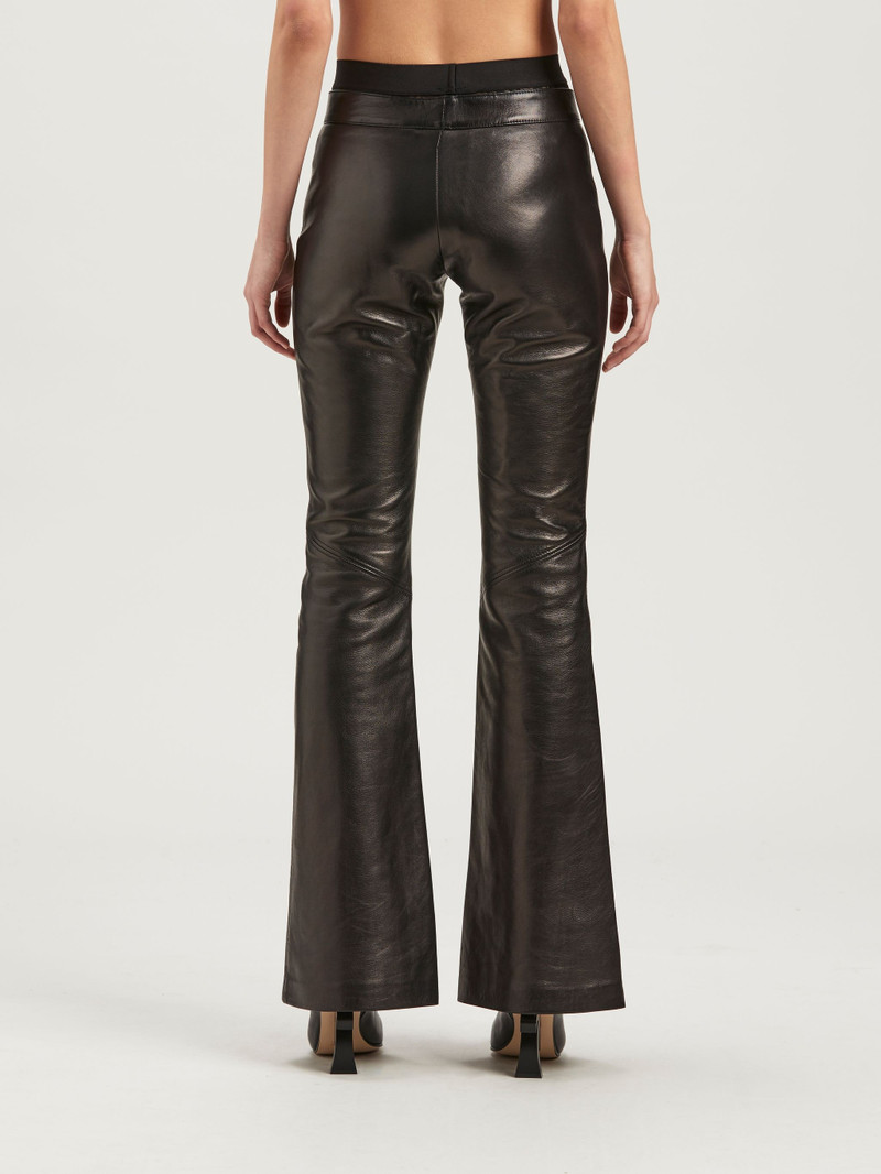 Flare Leather Pants 5
