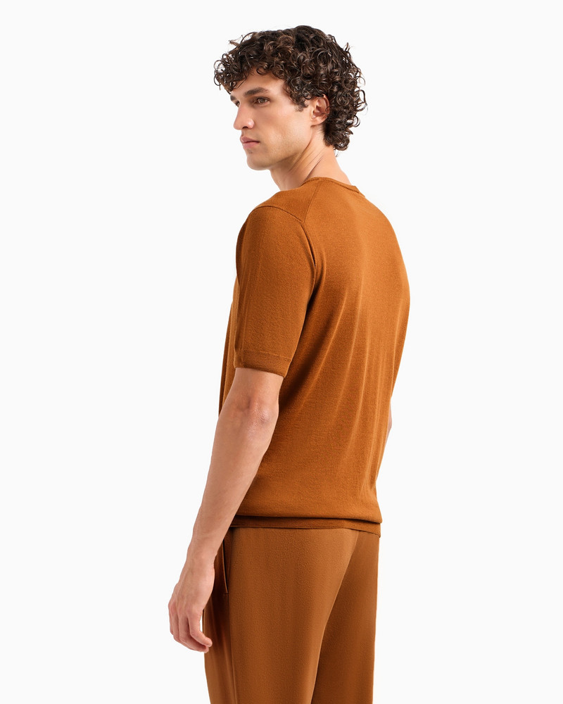GIORGIO ARMANI VICUÑA CREW-NECK JUMPER IN VICUÑA 3